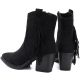 5. Gefütterte Damen-Cowboystiefel mit Fransen, schwarz, M.Daszyński MR2520-1