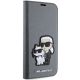 5. Karl Lagerfeld KLBKP14SSANKCPG iPhone 14 6.1" Bücherregal Silber/Silber Saffiano Karl & Choupette