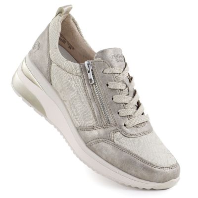 Goldene Keilsneaker für Damen Remonte Rieker D2401-61