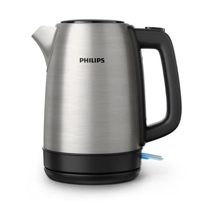 6. Philips Daily Collection Wasserkocher aus Metall, 1,7 l – mit Federdeckel und Füllstandsanzeige