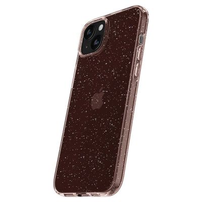 11. Spigen Liquid Crystal Glitter Hülle für iPhone 15 Plus – rosa und transparent