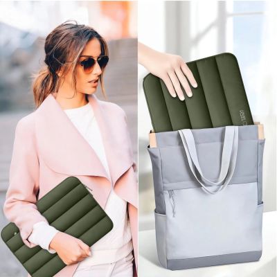 12. Tech-Protett Fluffy Laptoptasche 13-14 - Grün