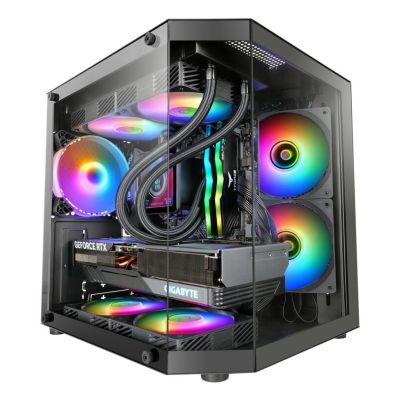 6. TACENS MARS MC-3TLITE 1X120 FRGB FAN mATX-Gehäuse