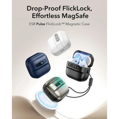 2. ESR Pulse Halolock Magsafe Hülle für AirPods 4 – Schwarz