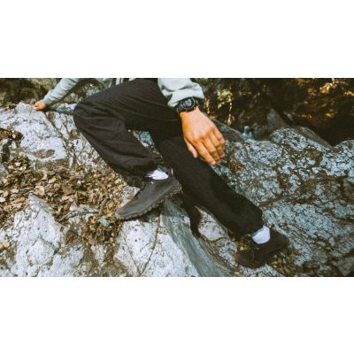 3. Vivobarefoot Tracker Leather At Low Herrenschuhe Obsidian (309534-01)
