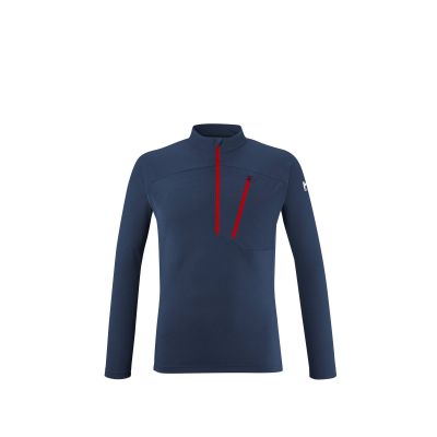 MILLET M Morpho Zip Ls Marineblaues T-Shirt