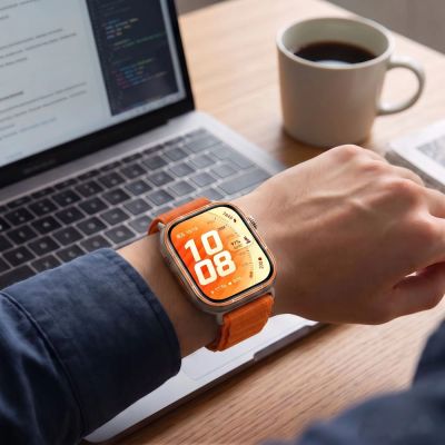 5. Tech-Protect Nylon Pro Armband für Huawei Watch Fit 3/4/4 Pro/5/5 Pro - Orange
