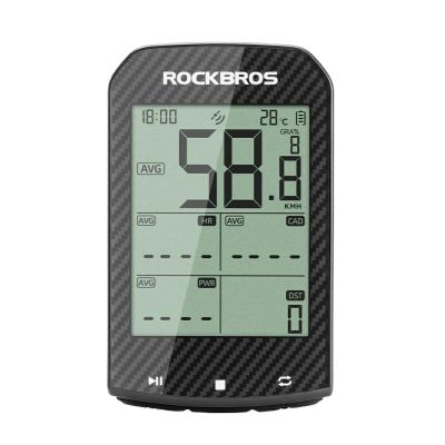 Rockbros M1Pro Bluetooth GPS Fahrradcomputer IPX6 - Schwarz