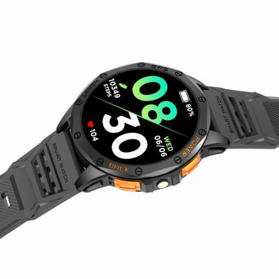 9. GRAVITY GPS GT24-1 Herren-Smartwatch, schwarzes Silikonarmband + marineblaues Silikonarmband