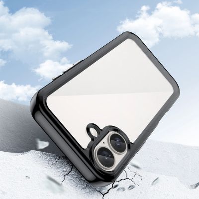 3. Outer Space Case mit Gelrahmen für iPhone 16 Plus – Schwarz