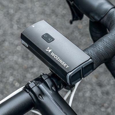 12. Wozinsky Fahrrad-Frontlicht + USB-C-Kabel (3000 lm) - Schwarz