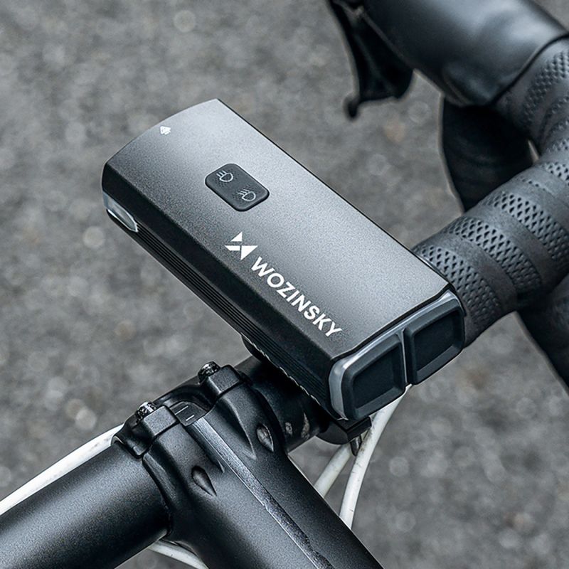 12. Wozinsky Fahrrad-Frontlicht + USB-C-Kabel (3000 lm) - Schwarz