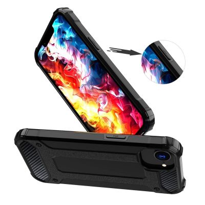 5. Hybrid Armor Hülle für iPhone 16e / 17e - Schwarz