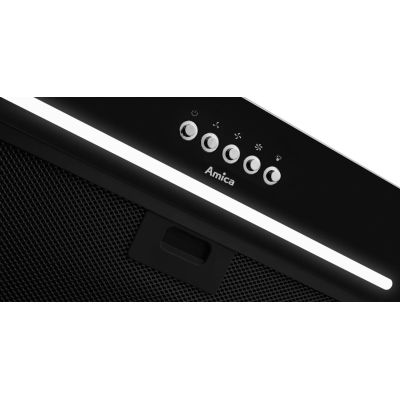 7. Einbau-Dunstabzugshaube AMICA OMP6255BG 60 cm | LED | schwarz