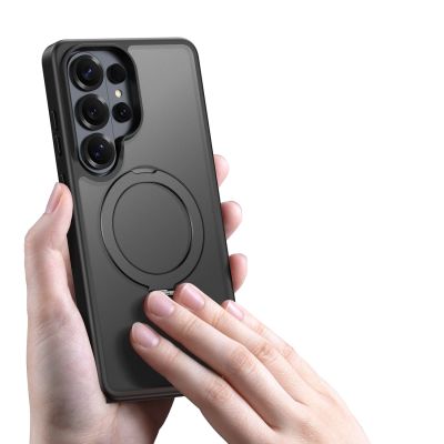 5. Dux Ducis Yind Hülle für Samsung Galaxy S26 Ultra mit Ständer, kompatibel mit MagSafe – Schwarz