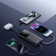 10. Joyroom JR-PBF19 22,5 W 10000 mAh Powerbank mit zwei integrierten Kabeln – Schwarz