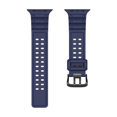 5. Armband Triple Protection für Apple Watch 38 / 40 / 41 mm Armband - Marineblau