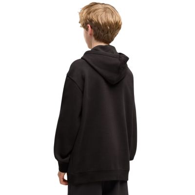 4. Puma Ess Logo Lab Relaxed Hoodie für Kinder, schwarz, 694674 01