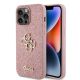 Guess GUHCP15LHG4SGP iPhone 15 Pro 6,1" rosa/rosa Hardcase Glitter Script Big 4G