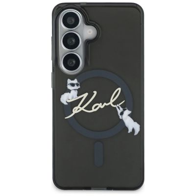 3. Karl Lagerfeld IML KC Script MagSafe Hülle für Samsung Galaxy S26 Plus - Schwarz
