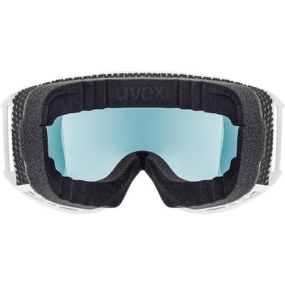4. Uvex Topic FM sphärische Wintersportbrille, Weiß, Unisex, Blau, Gelb, sphärische Linse