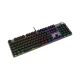 3. MSI FORGE GK320 RED Gaming USB QWERTY Tastatur Englisch Schwarz