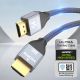 4. Wozinsky HDMI 2.1 Kabel 8K 60 Hz 48 Gbps / 4K 120 Hz / 2K 144 Hz 1 m Silber (WHDMI-10)