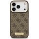 3. Guess 4G Logo Plate MagSafe Schutzhülle für iPhone 18 Pro Max / 17 Pro Max – Braun