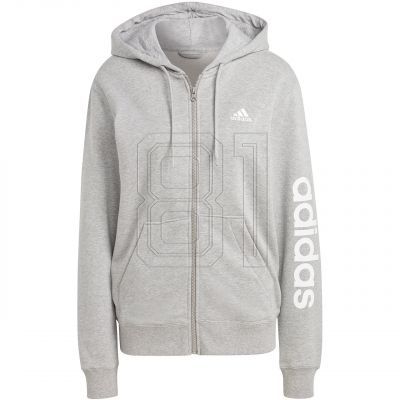 adidas Essentials Linear French Terry Hoodie mit durchgehendem Reißverschluss W IC6866