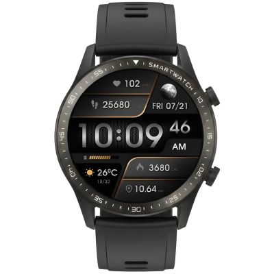 8. Smartwatch Gravity Black 2 Armbänder GT10-3