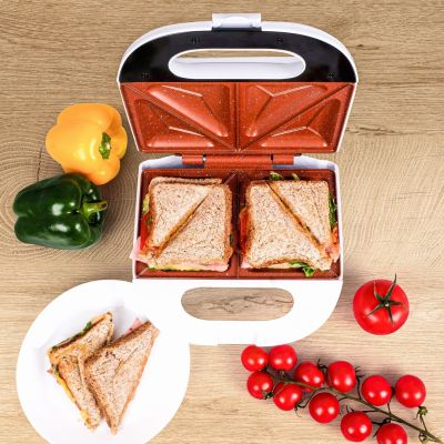 13. ELDOM SANDWICHMAKER ST11B RUDDY 750 W WEISSE KERAMIKPLATTEN