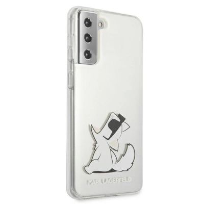 4. Karl Lagerfeld Choupette Fun Case für Samsung Galaxy S21+ - Transparent
