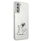 4. Karl Lagerfeld Choupette Fun Case für Samsung Galaxy S21+ - Transparent