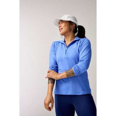 6. Dash 1/2 Zip 2.0 Damen Lauftop Blau