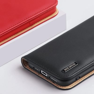 24. Dux Ducis Hivo echt Leder booktype case schutzhülle aufklappbare hülle für iPhone 14 Pro Max braun