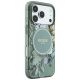 3. Guess IML Flowers Pearl Strap MagSafe Hülle für iPhone 18 Pro Max / 17 Pro Max – grün