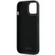 7. DKNY 3D Rubber Repeat Pattern Hülle für iPhone 15 / 14 / 13 – Schwarz