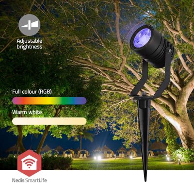 3. Nedis ZBLOS10RGBW3 Smartlife RGB Zigbee 3.0 3W 3er-Pack Außenleuchte
