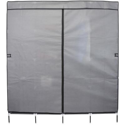 5. Textilschrank 168x45x172cm Dunkelgrau 45238