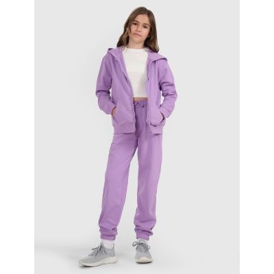 3. Mädchen-Sweatshirt mit Kapuze, 4F 4FJRAW25TSWSF2466-51S