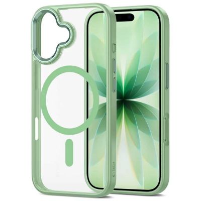 3. Tech-Protect MagMat MagSafe Hülle für iPhone 17 - Transparent Grün