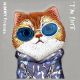 7. Nimmy Glasses Cool Cat Case für iPhone 15 Pro - Grau