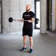 48. Gummierte Festhantel/Stange HMS 40 kg GSG-40 