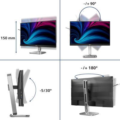 5. Philips 6000 Serie 27B2U6903/00 Computermonitor 68,6 cm (27 Zoll) 3840 x 2160 Pixel 4K Ultra HD LED Anthrazit