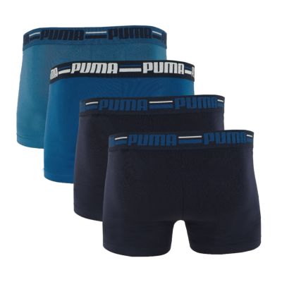2. Puma Herren-Boxershorts mit elastischem Bund, 4er-Pack, Marineblau/Blau, 938197 02