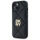 2. DKNY Quilted Stack Logo Hülle für iPhone 15 – Schwarz