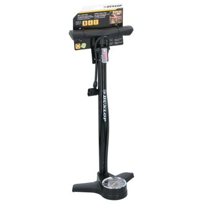 10. DUNLOP WERKSTATT-/FAHRRADPUMPE 174 Psi MIT MANOMETER