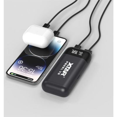 2. XTAR Ladegerät mit Powerbank-Funktion für zylindrische Li-Ionen-Akkus 18650/20700/21700, schwarz – 2 Kanäle PB2SLV2