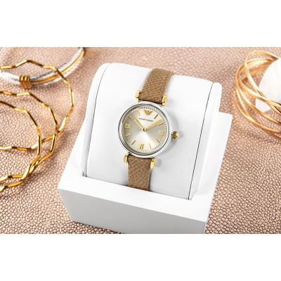 5. EMPORIO ARMANI Gianni T-Bar AR11770 Damenuhr + Box