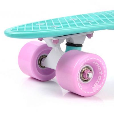 3. METEOR PLASTIC SKATEBOARD MATT pink und mint/mint und pink/weiß 23999
